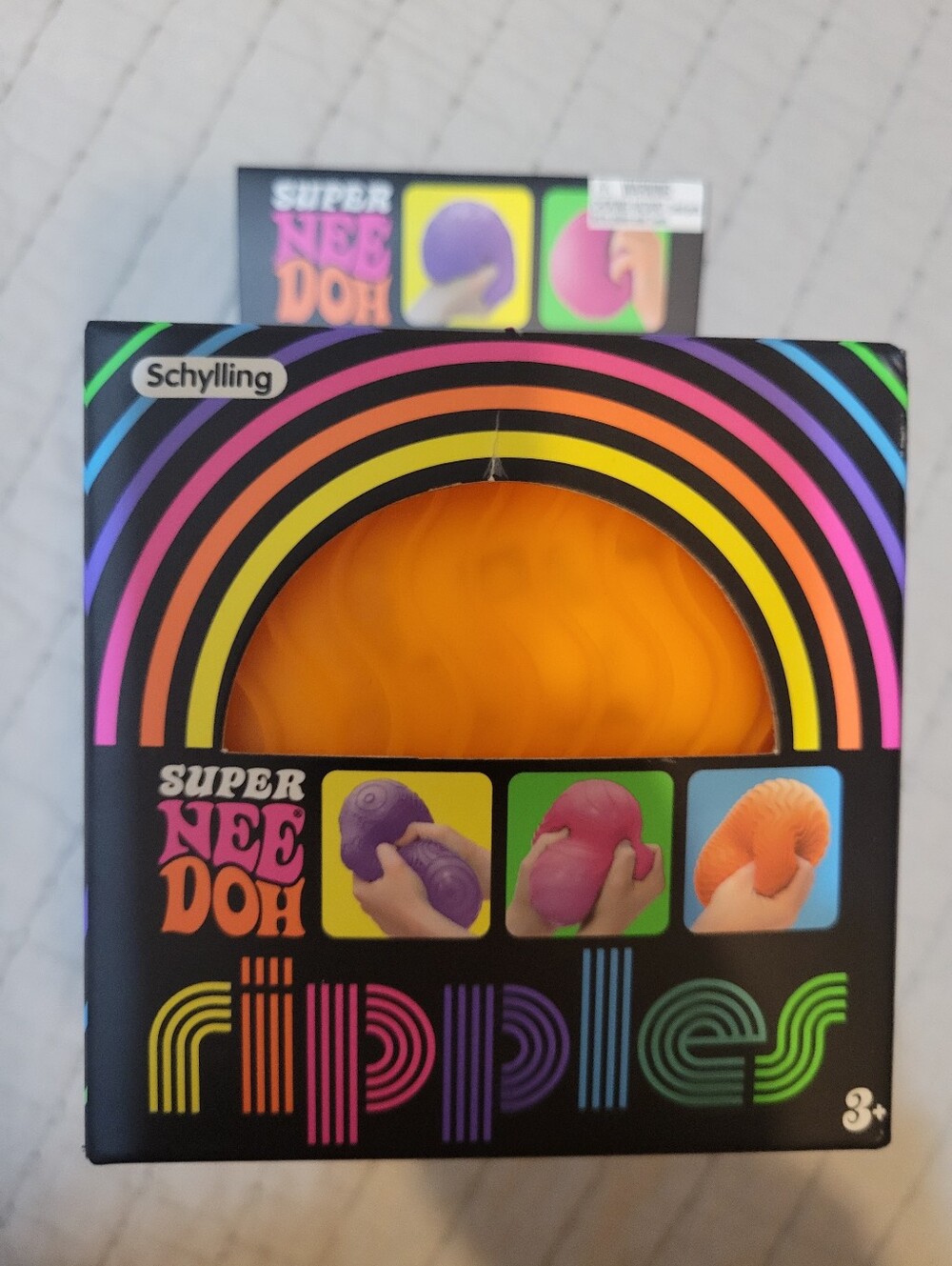 NeeDoh Super Ripples JUMBO Squishy Toy - Orange